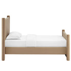 Modway Rael Performance Velvet Twin Platform Bed - Taupe-Assembly Required