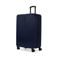 Bugatti Alexandria Collection 30.25" Hardside Spinner Luggage – Navy-Made of lightweight and resistant Polycarbonate composite and ABS blend