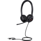 Yealink - Casque filaire UH35 Dual UC USB-C/USB-A - UC-Microphones à réduction de bruit et réduction passive du bruit