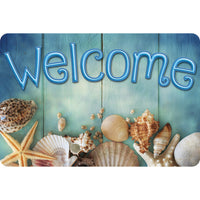 Ashley Productions The Original Fun Mat Welcome Mat - 15.5" x 23.5" - Beach Life Welcome-Measurement & Design: The Beach Life Welcome Mat measures 15.5" x 23.5".
