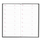 Brownline - 2026 Agenda quotidien de poche Traditional - 6 po x 3-1/8 po - Couleurs assorties - Anglais-Les couleurs assorties comprennent gris, indigo, raisin et rouge. Le choix des couleurs n'est pas disponible pour les commandes en ligne