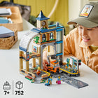 LEGO City Central Train Station Building Toy -What’s in the box? - All kids need to build a toy train station and a maintenance railcar equipped with a raisable cherry picker, plus 6 minifigures, a baby figure and 2 pigeon figures for role play