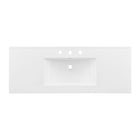 Modway Cayman 48" Single Basin Bathroom Sink - White-8-Inch Centerset Faucet Holes