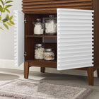 Modway Render 30" Bathroom Vanity Cabinet - White/Walnut/White-8" Centerset Holes