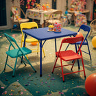 Homy Casa Colourful Kid's 5-Piece Table & Chairs Set-Kid-Friendly Build - Ergonomic seating and child-sized dimensions provide maximum comfort for ages 3+, encouraging longer focus and fun.