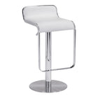 Zuo Equino Barstool - White-Ergonomic and supportive footrest