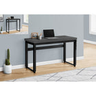 Monarch Specialties - 7680 Bureau 48 po L - Hauteur Adjustable Gris Moderne/Noir-Le dessus de table construit au panneau épais ajoute un look chic avec son fini gris moderne dans votre bureau à domicile, appartement ou condo