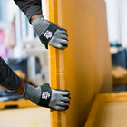 SHOWA 344MFT Pro Natural Rubber Latex Textured Grip Glove - Microfiber Liner - Black/Grey - XLarge -Black coating with grey liner