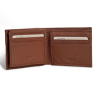 Champs Onyx Leather Access Top Wing Wallet - Brown-Bill compartment