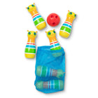 Melissa & Doug, Sunny Patch, Jeu de quilles Giddy Buggy, 6 quilles en forme d'insectes, 1 boule en plastique-Encourage la coordination œil-main et les compétences de comptage initiales