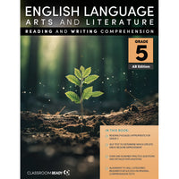 Classroom Ready English Reading & Writing Comprehension Workbook & Study Guide - Grade 5 - Alberta Edition-Coil Binding: Lays flat for all students for ease of completing practice questions and exercises
