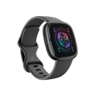 Google Fitbit Sense 2 Smart Watch - Graphite/Graphite Aluminium-6+ day battery life: With a long battery life, Sense 2 tracks all your health & fitness stats for 6 plus days without having to stop for a charge. Varies with use and other factors, up to 12 hours with continuous GPS