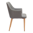 Zuo Wisom Dining Chair - Grey - Set of 2-Dimensions: 22.4" L x 22.4" W x 32.3" H