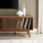 Modway Iterate 59" TV Stand - Walnut-Cable Management Holes