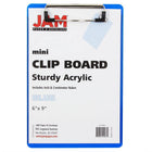JAM Paper - Presse-papiers en plastique - petits modèles avec clip métallique discret - mini (6 x 9) - bleu-Format : Petit format / Format mémo (6 x 9 pouces) | Facile à empiler et à organiser. Se glisse dans la plupart des sacs, sacs à dos et mallettes.