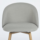 Homy Casa 26'' Counter Height Bar Stools with Grey Upholstered Fabric Seat - 2 Pack-Spacious Seating: Generous seat dimensions of 16.5" width and 15.2" depth for ample comfort.