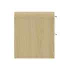 Manhattan Comfort Grace 28" Modern Nightstand - Natural Oak/Gold-Perfect for Bedside Storage, Lamps or Display Items