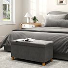 HOMCOM - Repose-pieds ottoman pliable rembourré en velours - gris-Mousse à haute résilience assurant une assise ou un repose-pieds confortable pour une utilisation à long terme 