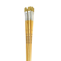 DBLG Imports Eterna 579 Long Handle Flat Poster Brush - Size 6 - 12 Pack-Length of the bristles: 1.8 cm, total length 29.9cm