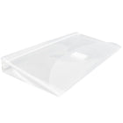 JAM Paper Enveloppes format affaires n° 10 avec fermeture à velcro en plastique, 5 1/4 x 10 po, transparent, paq./24-Ouverture : livret