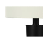 Monarch Specialties 24" H Table Lamp - Black Metal / Ivory / Cream Shad - Set Of 2-Minor assembly is required with illustrated instructions included. confidently designed using durable materials, these lamps are backed with 2-year limited warranty against manufacturer's defects for your satisfaction