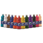 Prang Washable Tempera Paint - 16 oz. - Assorted Colours - 12 Pack-Washable tempera paint provides bold, vibrant colours
