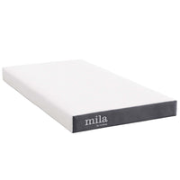 Modway Mila 6" Twin Mattress-Breathable Stretch Knit Cove