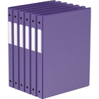 Davis Group Premium Economy Binder - Round Ring - 5/8" - Purple - 6 Pack-3 Ring Binder