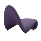 Manhattan Comfort MoMa 32.3" Modern Wool Blend Upholstered Accent Chair - Purple - 2 Pack-Fully Padded High Density Foam Filled Surface for Complete Comfort