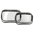General Supply Goods + Co - TSA Approved Toiletry Travel Bag - 2 Pack - Clear-TSA Approved - Meets airline regulations, allowing you to easily pass through airport security with ease.