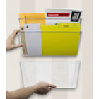Storex Unbreakable Wall Pocket Legal - Clear-Rounded edges won't snag or tear paper