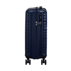 American Tourister Surftime Spinner Carry-on - Metallic Blue-The lining of this product was made from rPET fabric, made from plastic bottles used by consumers.