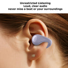 MyBat Open Ear Bluetooth Earbuds - Purple-Wireless Music & Calls - Stream and talk hands-free