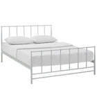 Modway Estate Queen Bed - White-Non-Marking Foot Caps