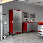 Seville Classics UltraHD Storage Cabinet - 36" L x 18" W x 72" H - Red-10