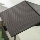 PawHut Rattan Dog House with Shade Canopy Cushion - Cream White-The removable cushion cover for easy cleaning 