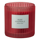 Gry Mattr - Chandelle en verre - 10 oz - Rose hivernale-Mélange de cire de soya de 10 oz pour un parfum longue durée