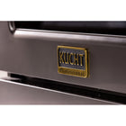 Kucht - 36 po Série KED style professionnel à double combustible - Gemstone-Les grilles de cuisson robustes en fonte offrent une chaleur intense et permettent de déplacer les ustensiles d’un brûleur à l’autre sans les soulever