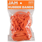 JAM Paper Durable Rubber Bands - Size 64 - Orange - 100 Pack-Colour: Orange | Colourful Elastic Rubberbands