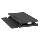 Altiva - Rehausseur de bureau réglable en hauteur 32 po (81 cm) pour passer de la position assise à la position debout - Noir-Dimensions du plateau pour clavier : 31,1 po L x 10 po P (79 cm x 25 cm)