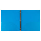 JAM Paper - Classeur en plastique de 0 -5 pouce - bleu - 3 anneaux-Les larges panneaux avant et arrière recouvrent entièrement les intercalaires et protège-pages standard. Nos classeurs à 3 anneaux métalliques sont dotés de deux boutons pour une ouverture et une fermeture faciles, ainsi que d'une pochette pratique sur le rabat intérieur.