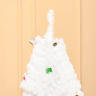 HOMCOM 6' Artificial Christmas Tree - White-Base is detachable and foldable for easy storage 