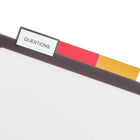 Staples Better Print & Apply Label Plastic Dividers Set - 5-Tabs - Assorted Colours-Designed to use with letter-size binders
