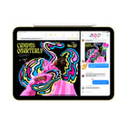 Apple iPad 11" - A16 Chip - Wi-Fi - 128 GB - Silver-With Apple Pencil (USB-C), iPad transforms into an immersive drawing canvas and the world’s best note‑taking device. Magic Keyboard Folio features a versatile two-piece design, with a detachable keyboard and a protective back panel that both attach magnetically to iPad. Apple Pencil (1st generation) is also compatible with iPad