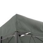 Outsunny 13' L x 10' W Gazebo Replacement Canopy 2 Tier Top UV Cover Pavilion Garden Patio Outdoor - Deep Grey (Top)-Durable 180g/㎡ polyester cloth with PA coating for UV-resistant