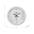 Monarch Specialties Clocks 20" Round Wall Clock - Grey -For indoor use only, this analog clock operates with modern quartz movement for accurate timekeeping