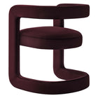 Modway - Winslow Performance Velvet Chaise d’accent en tonneau - Mûrier-Entièrement assemblé