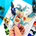 Mont Marte Premium Acrylic Ink 12-Piece Set - Essential Colours-7