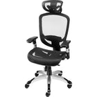 Staples - Fauteuil fonctionnel pivotant ergonomique en mailles Hyken - Noir-Chaise de bureau judicieuse pour n’importe quel espace de bureau