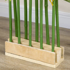HOMCOM 5' Tall Artificial Bamboo Tree for Home Decor - Green-Colour: Green 